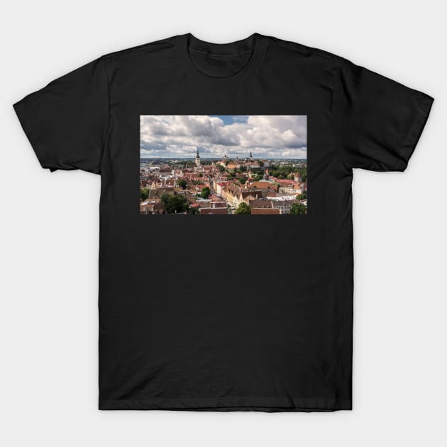 Clouds over Tallinn city T-Shirt by lena-maximova